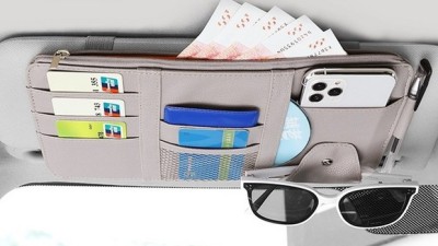 햇빛 쨍쨍! 😎 선바이저 CD 수납, 이제 걱정 없어요!